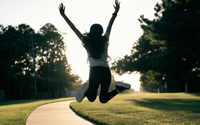 Jumping for joy with good news!